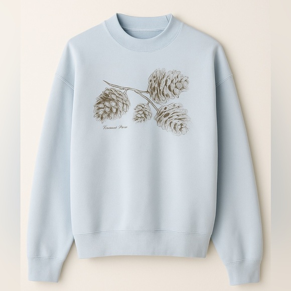 Vintage American Eagle “Vermont Pines Pinecone Graphic Sweatshirt – Size M, EUC - Picture 1 of 5